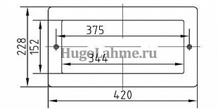 Накладка скиммера AllFit (Hugo Lahme), 350 мм, для бет.басс